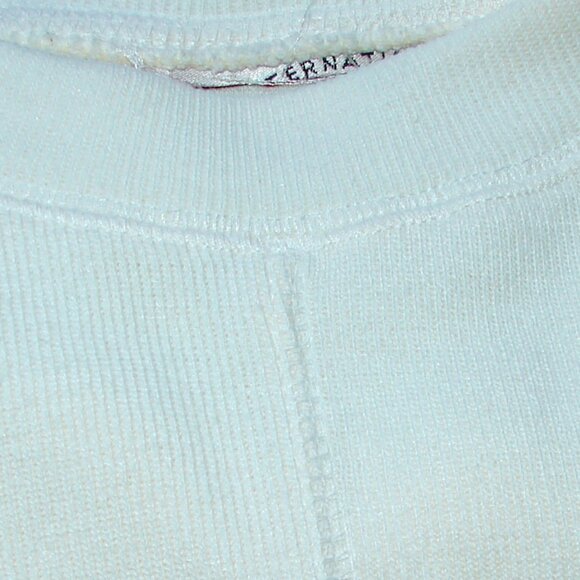 Oversized Knit Tunic TOP, Plus Size 2X, International Sportswear, Ivory 80's - Picture 6 of 7